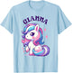 Gianna Cute Unicorn Design for Girls Name Gianna T-Shirt - T-Shirt | Light Blue