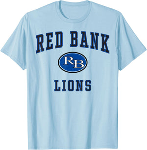 Red Bank High School Lions C1 T-Shirt - T-Shirt | Light Blue