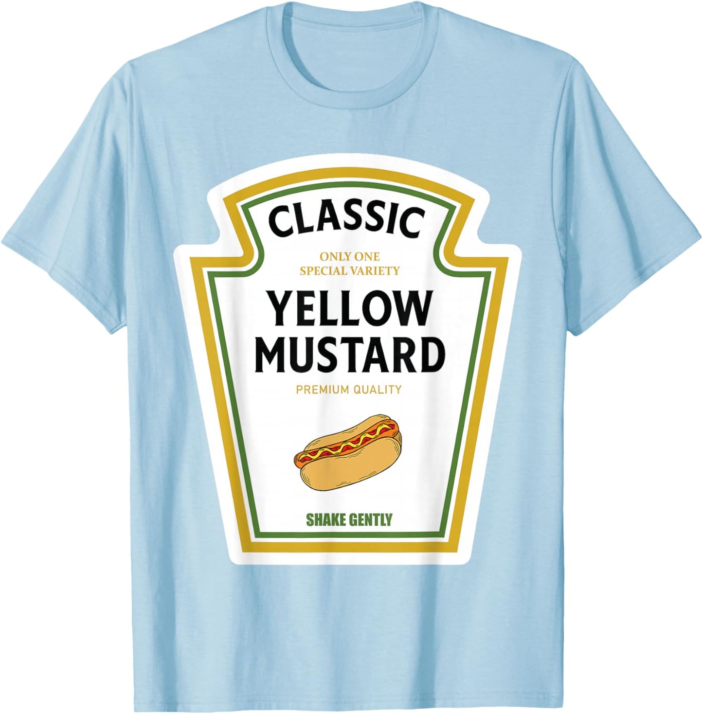 Mustard Halloween 2024 Costume Family Matching Ketchup Sauce T-Shirt - T-Shirt | Light Blue