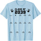 Class of 2039 Handprint Shirt Grow with Me Pre-k Graduation T-Shirt - T-Shirt | Light Blue