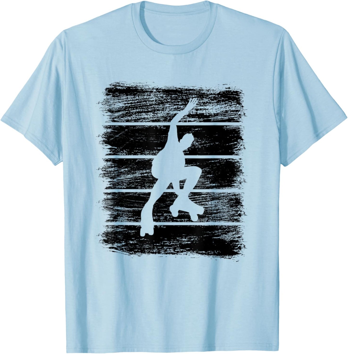 Roller Skater Drawing T-Shirt - T-Shirt | Light Blue