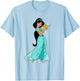 Disney Aladdin Princess Jasmine and Magic Lamp 90s T-Shirt - T-Shirt | Light Blue
