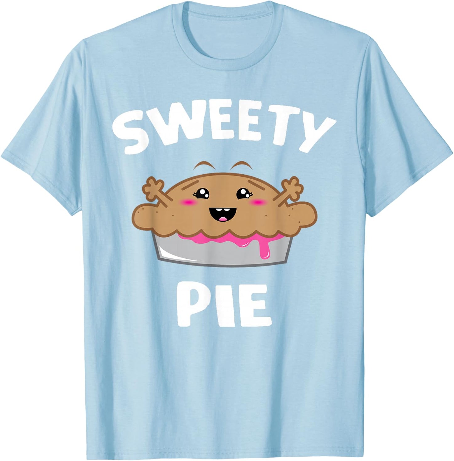 Sweety Pie - Cute Cartoon Sweetie Pie T-Shirt - T-Shirt | Light Blue