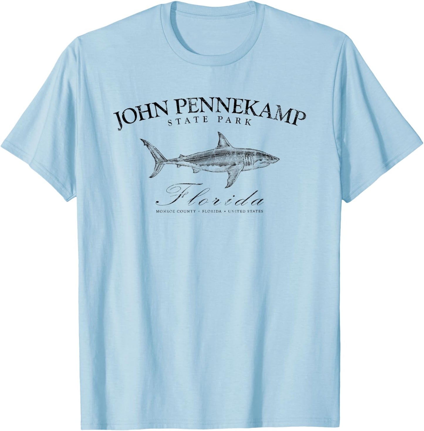 John Pennekamp Coral Reef State Park Scuba Diving Fishing T-Shirt - T-Shirt | Light Blue