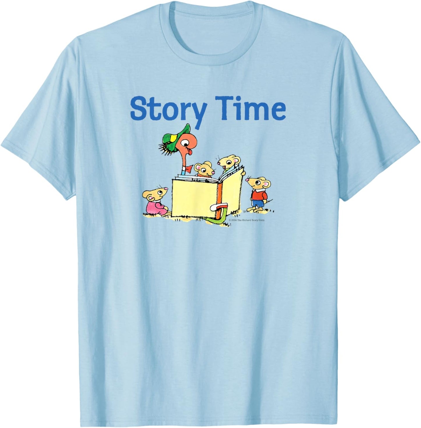 Richard Scarry Story Time T-Shirt - T-Shirt | Light Blue