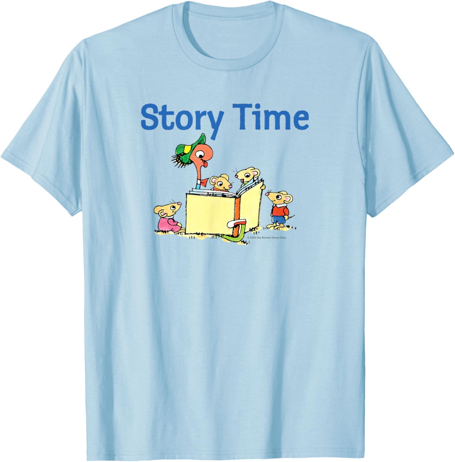 Richard Scarry Story Time T-Shirt - T-Shirt | Light Blue