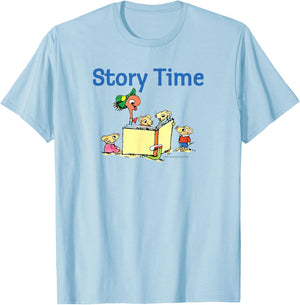 Richard Scarry Story Time T-Shirt - T-Shirt | Light Blue