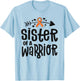 Sister Of A Warrior Orange Family Leukemia Cancer Awareness T-Shirt - T-Shirt | Light Blue
