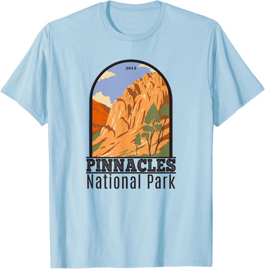 Pinnacles National Park Vintage T-Shirt - T-Shirt | Light Blue