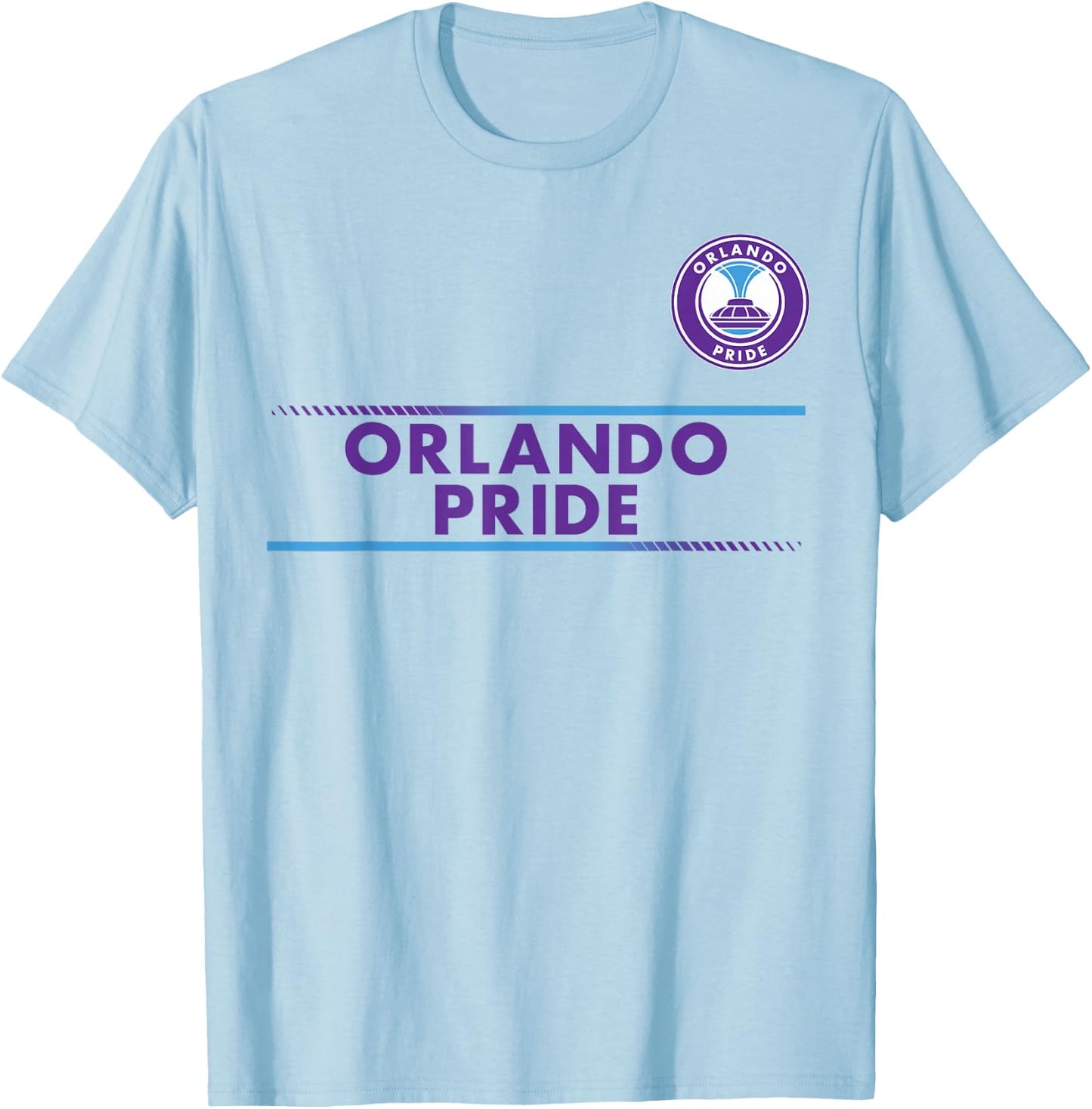 Officially Licensed Orlando Pride Soccer NWSL Apparel T-Shirt - T-Shirt | Light Blue