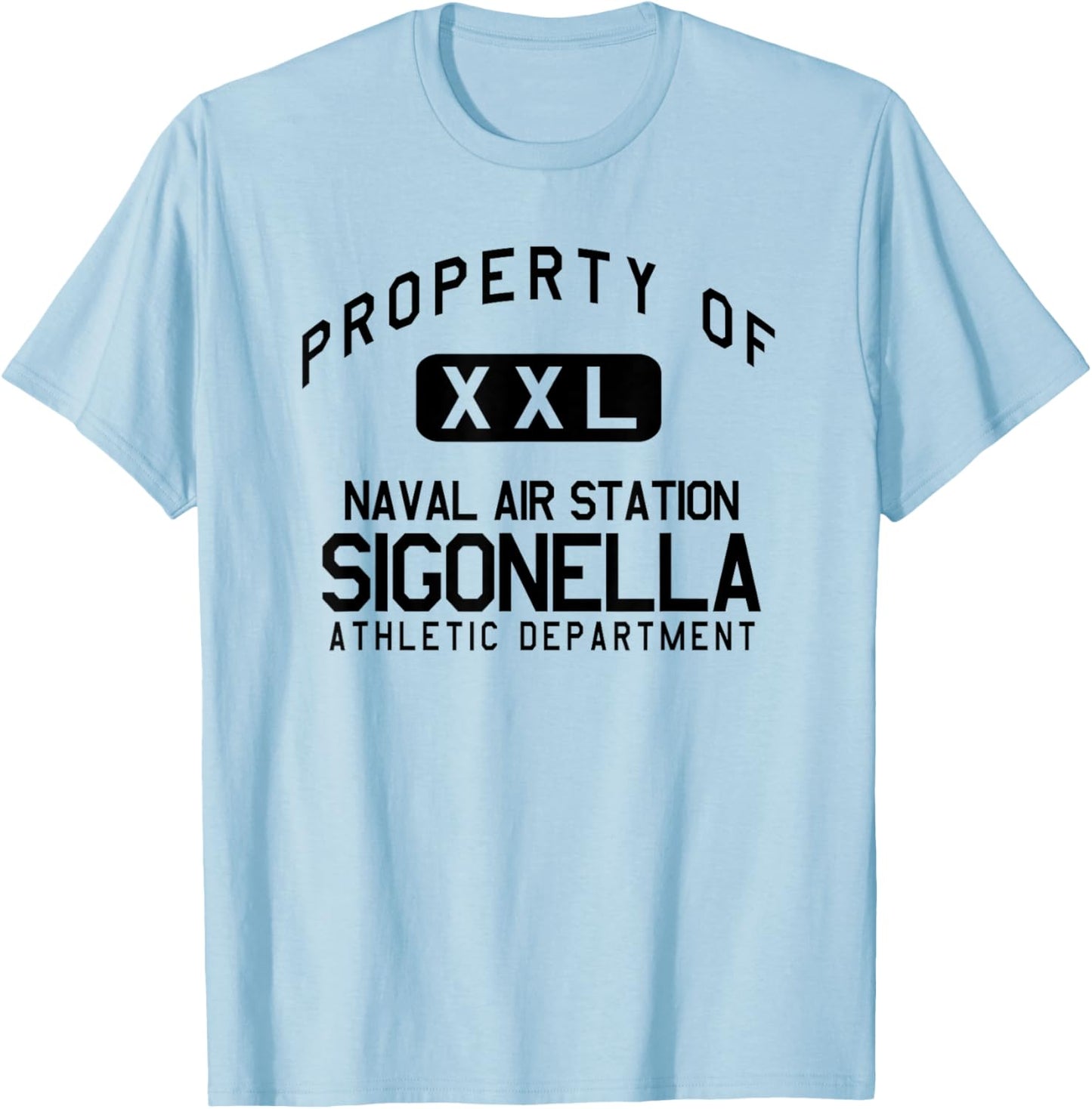 Property of Naval Air Station Sigonella Athletic Department T-Shirt - T-Shirt | Light Blue