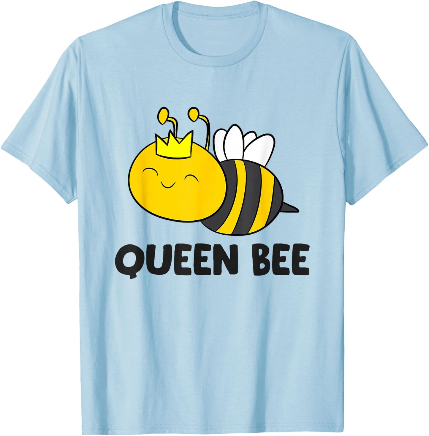 Queen Bee Funny Bee T-Shirt - T-Shirt | Light Blue