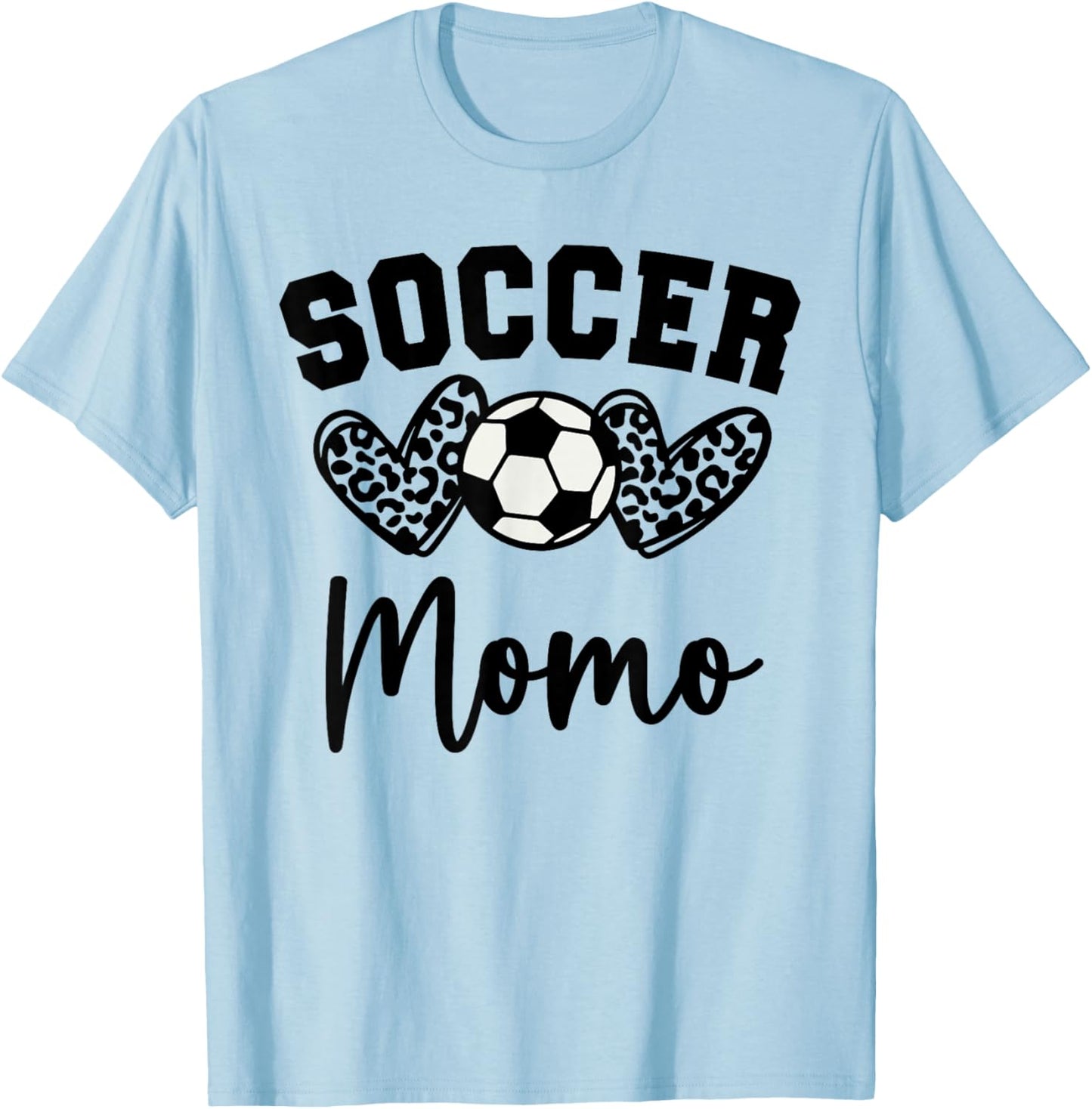 Soccer Momo Matching Family Soccer T-Shirt - T-Shirt | Light Blue