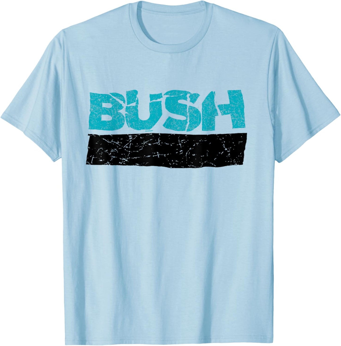 Bush – Linear Logo T-Shirt - T-Shirt | Light Blue