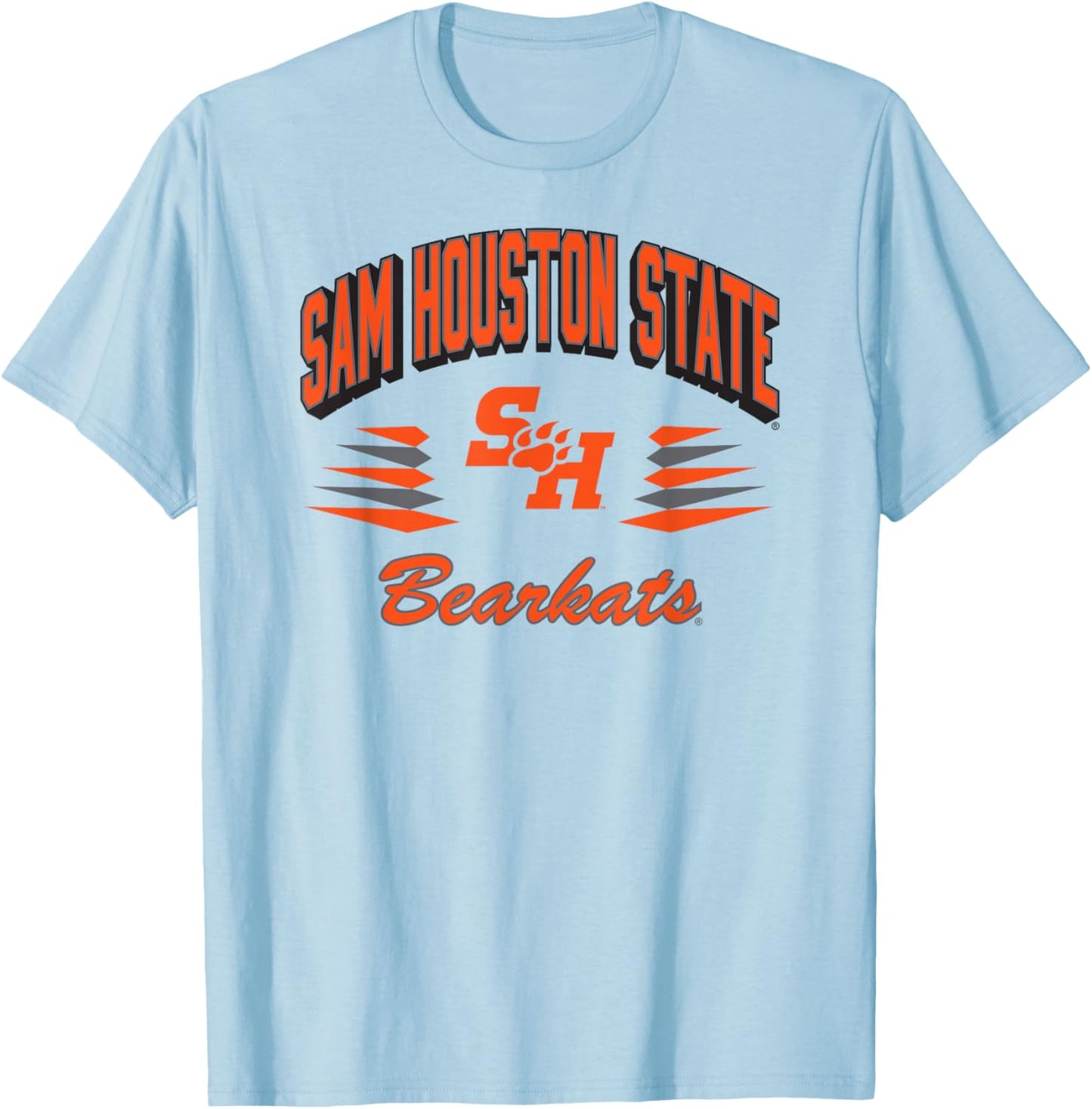 Sam Houston State Bearkats Retro Diamond White T-Shirt - T-Shirt | Light Blue