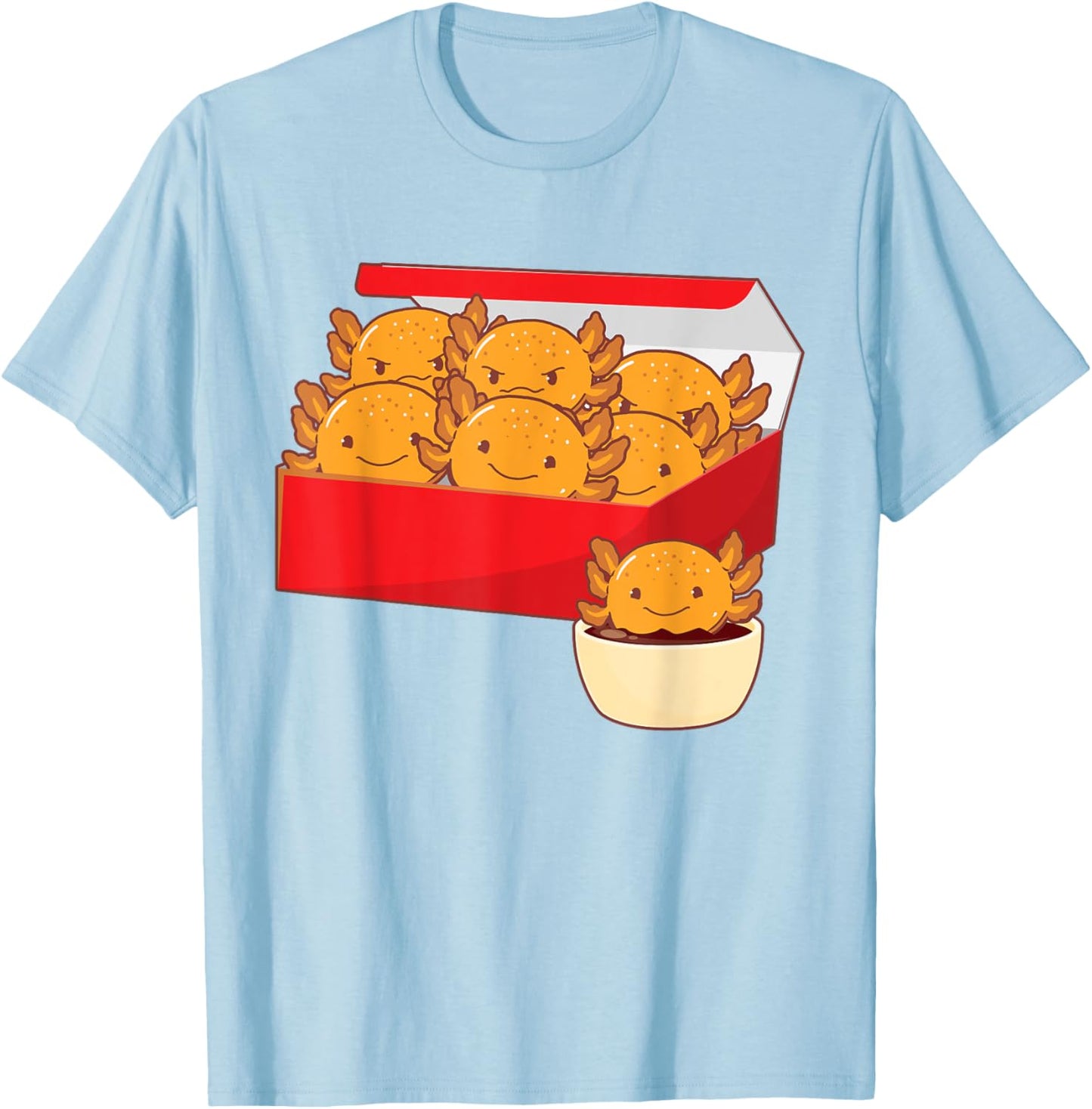 Axolotl Nuggets Axolotls T-Shirt - T-Shirt | Light Blue