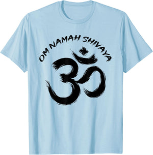 Om Namah Shivaya Meditation Mantra Spiritual Chakra T-Shirt - T-Shirt | Light Blue
