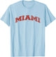 Miami Ohio Classic Athletic Sports Distressed T-Shirt - T-Shirt | Light Blue