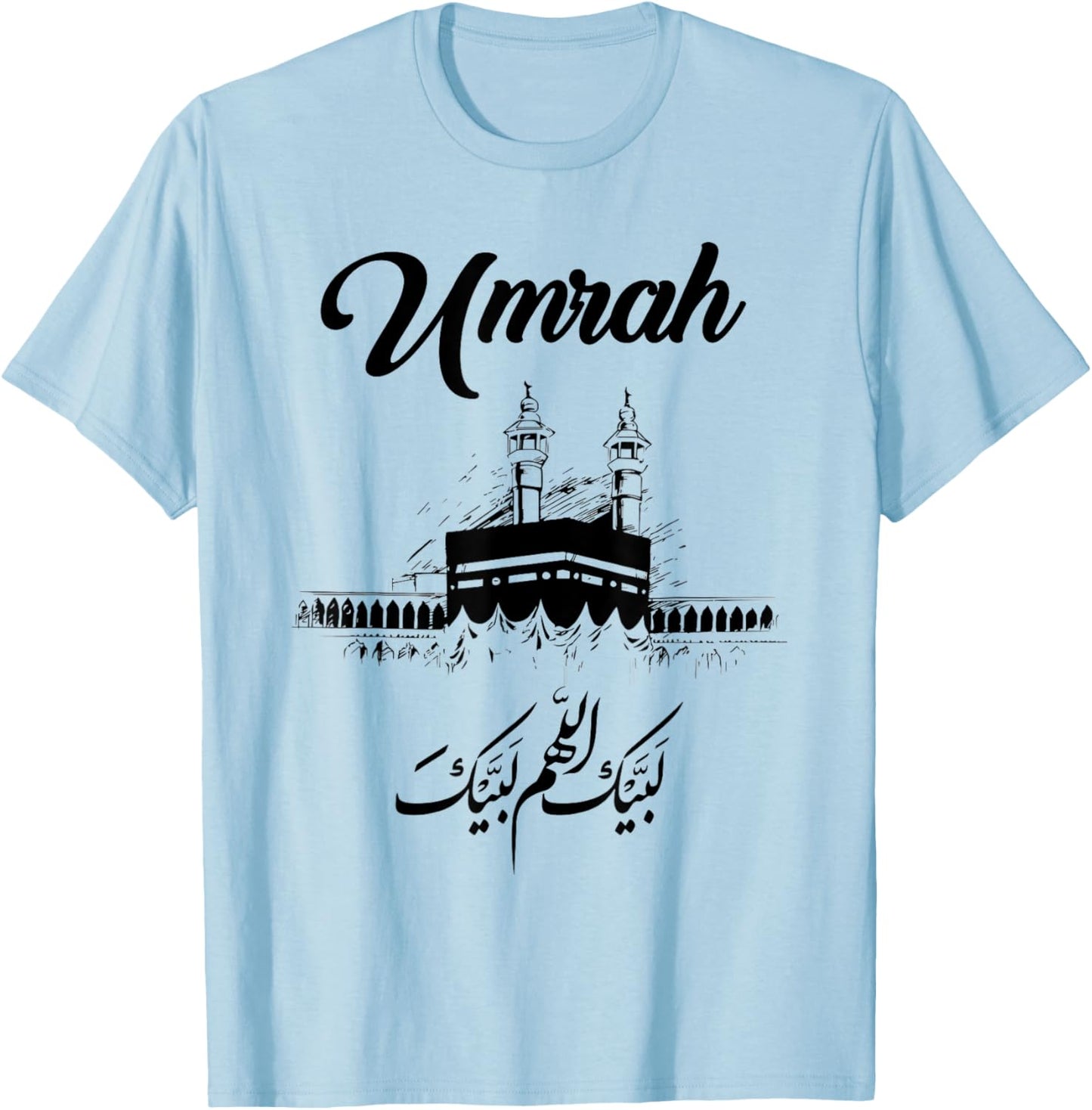 UMRAH Family Group Matching Umra Kaaba Hijj Muslim Muslimah T-Shirt - T-Shirt | Light Blue