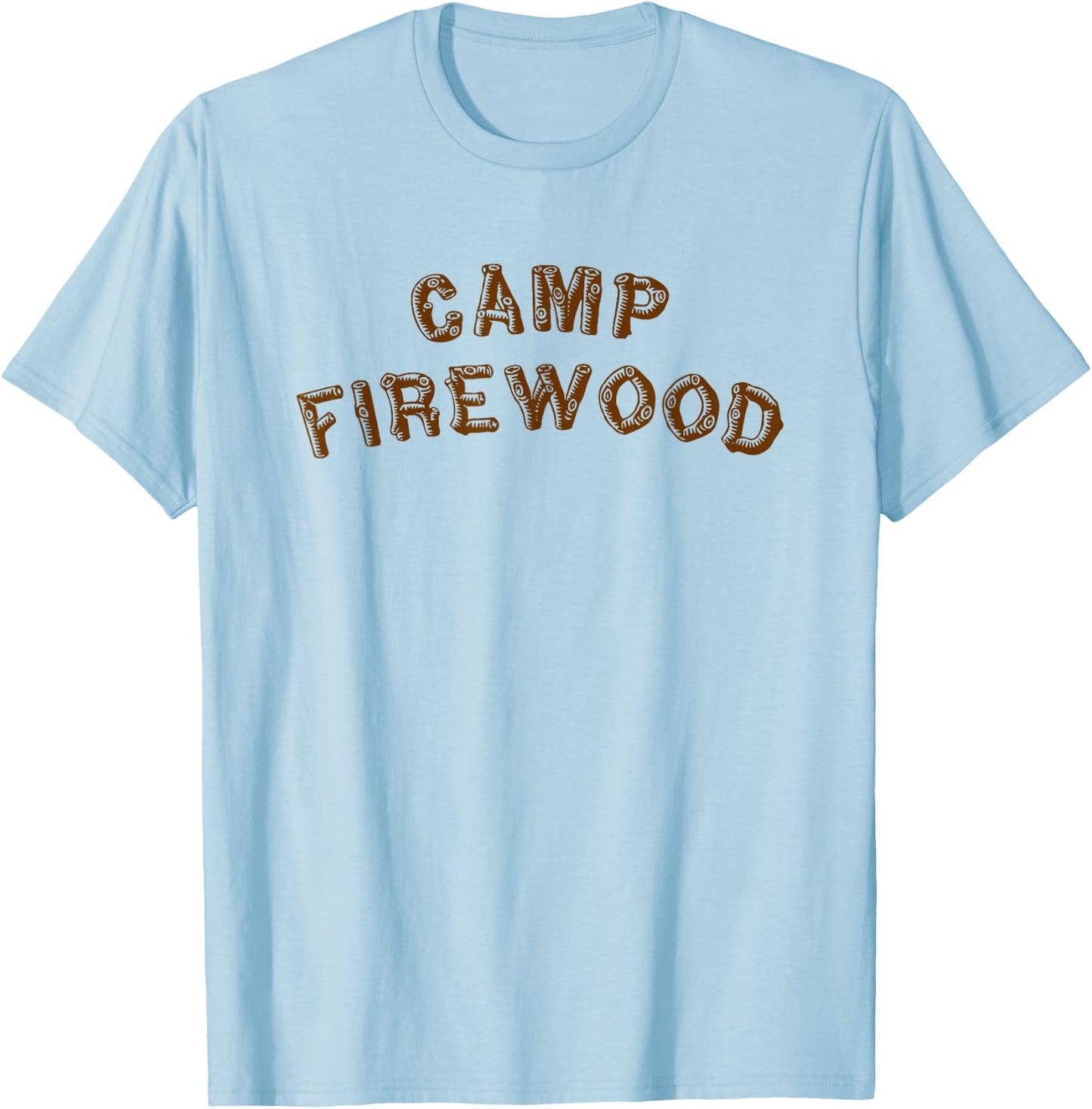 Wayward Men's Summer Camp , Grey, Small T-Shirt - T-Shirt | Light Blue