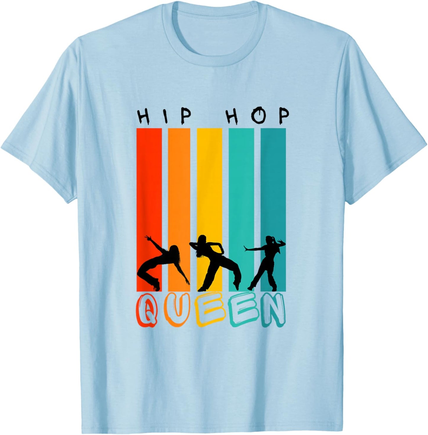 Hip Hop Shirt Girl Breakdancing Girls HipHop Dance T-Shirt - T-Shirt | Light Blue
