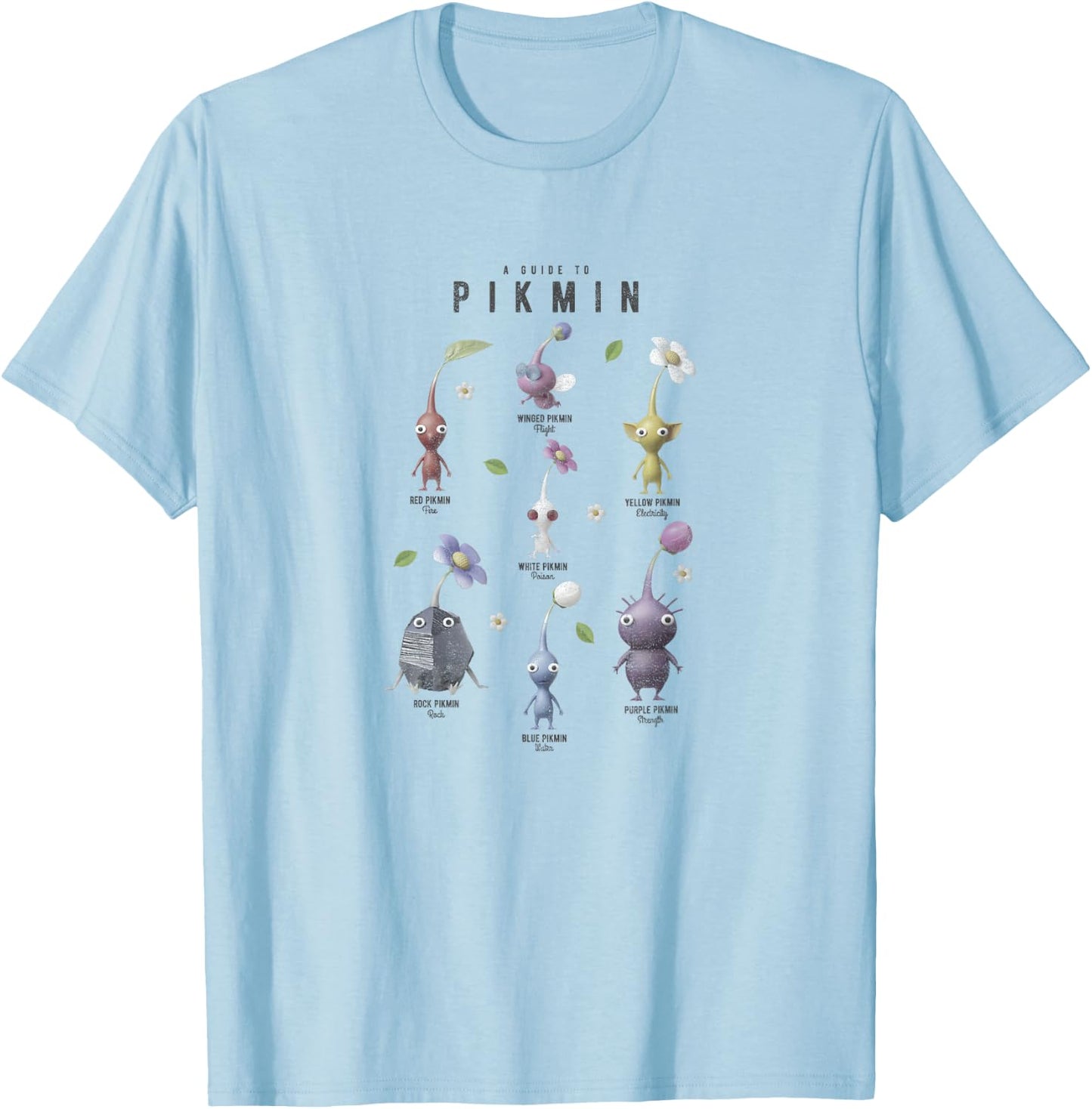 Pikmin A Guide To Pikmin T-Shirt - T-Shirt | Light Blue