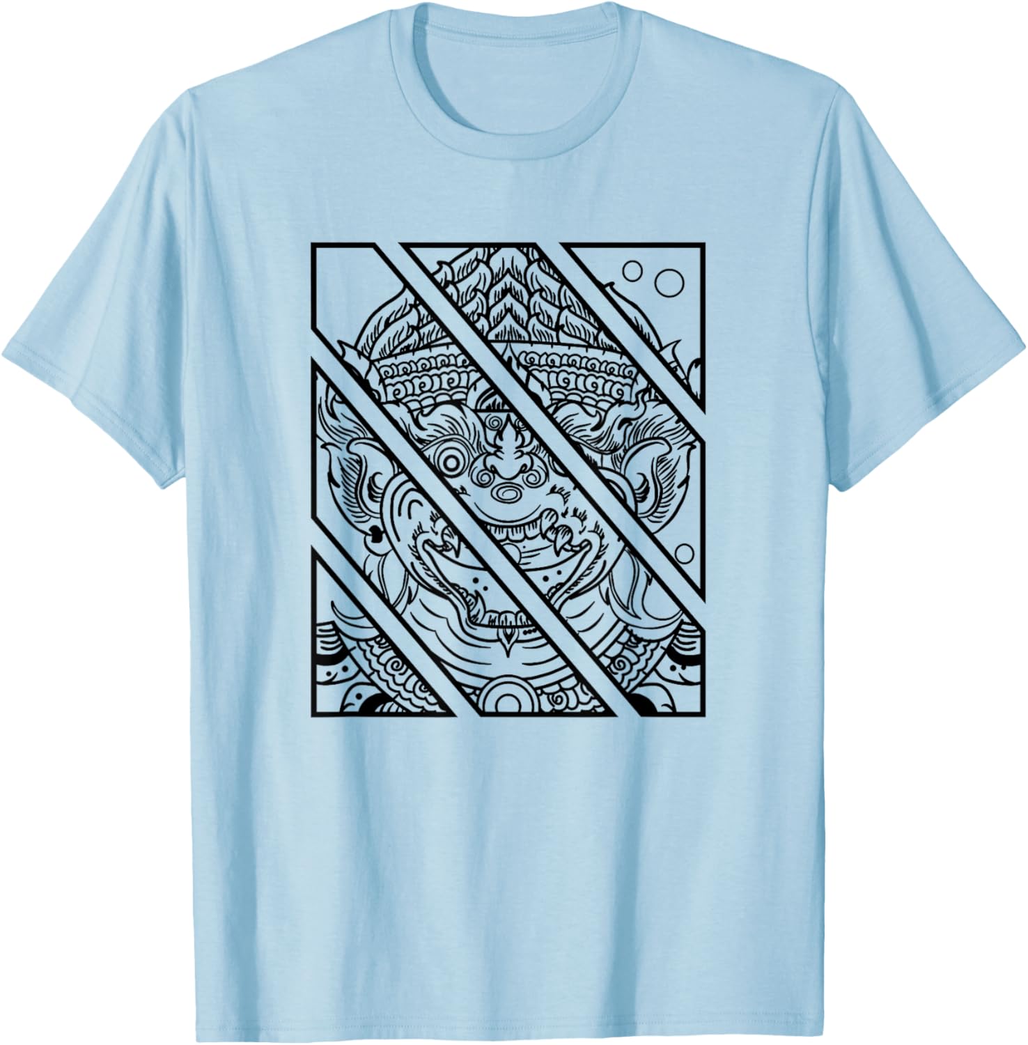 Cambodia Cambodian Khmer Traditional Dance Reamker Mask T-Shirt - T-Shirt | Light Blue