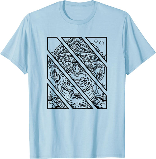 Cambodia Cambodian Khmer Traditional Dance Reamker Mask T-Shirt - T-Shirt | Light Blue