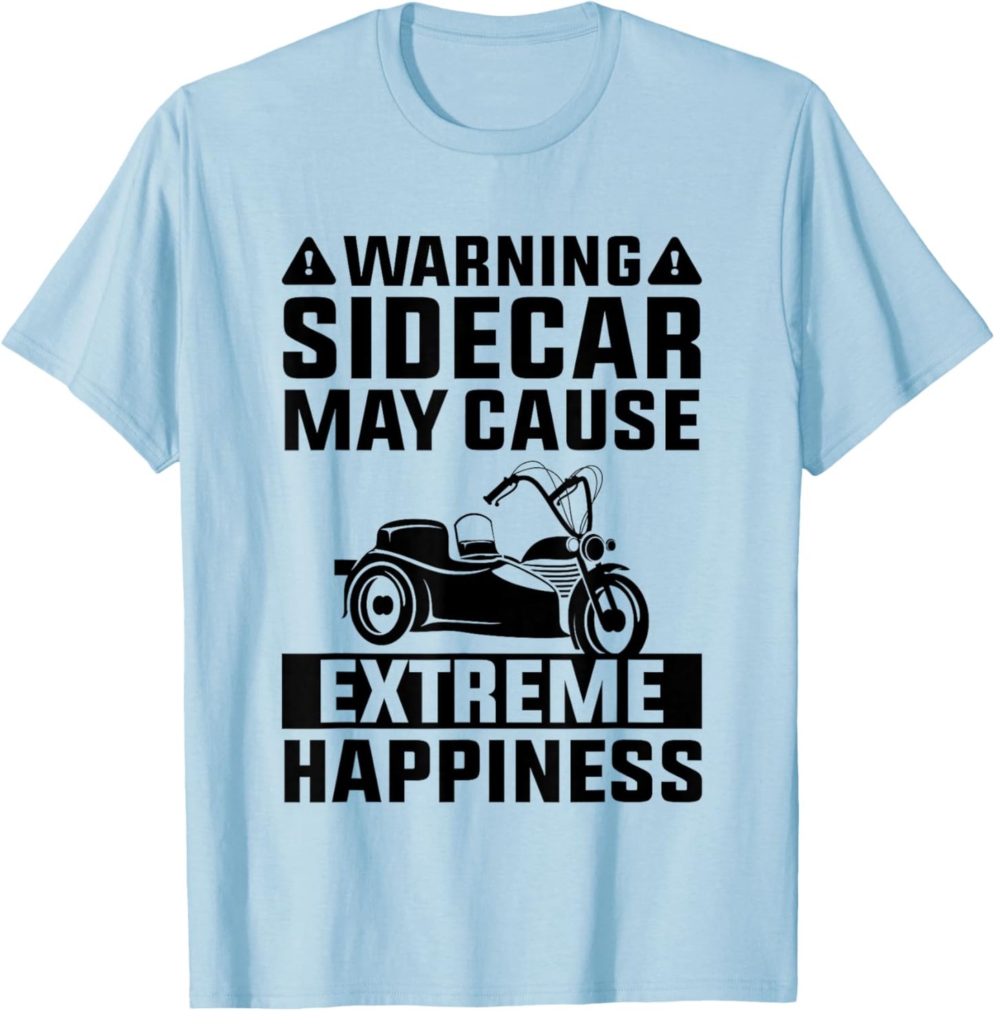 Sidecar Motorcycle Motorcyclist Bike Motorbike Sidecar Rider T-Shirt - T-Shirt | Light Blue