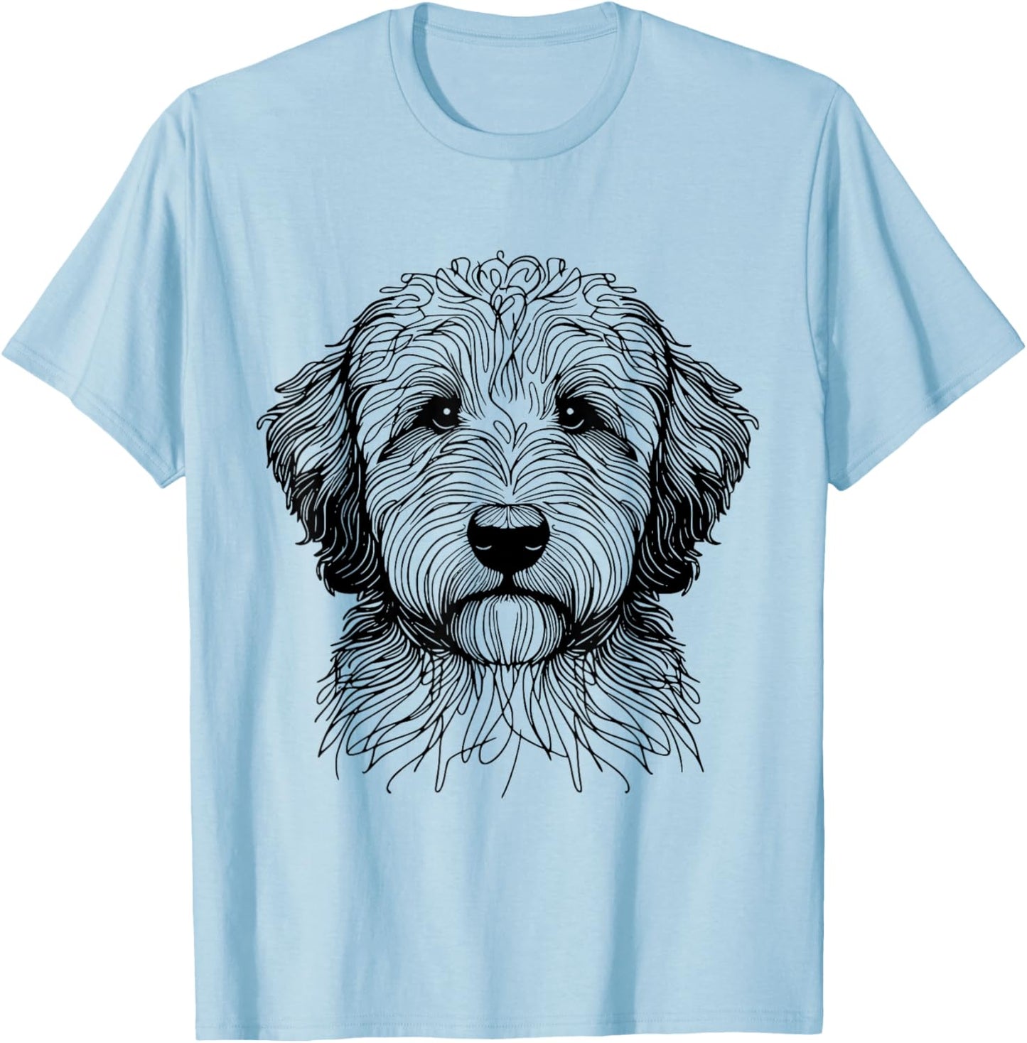 Dog Fingerprint - Aussiedoodle Dad Mom Women T-Shirt - T-Shirt | Light Blue