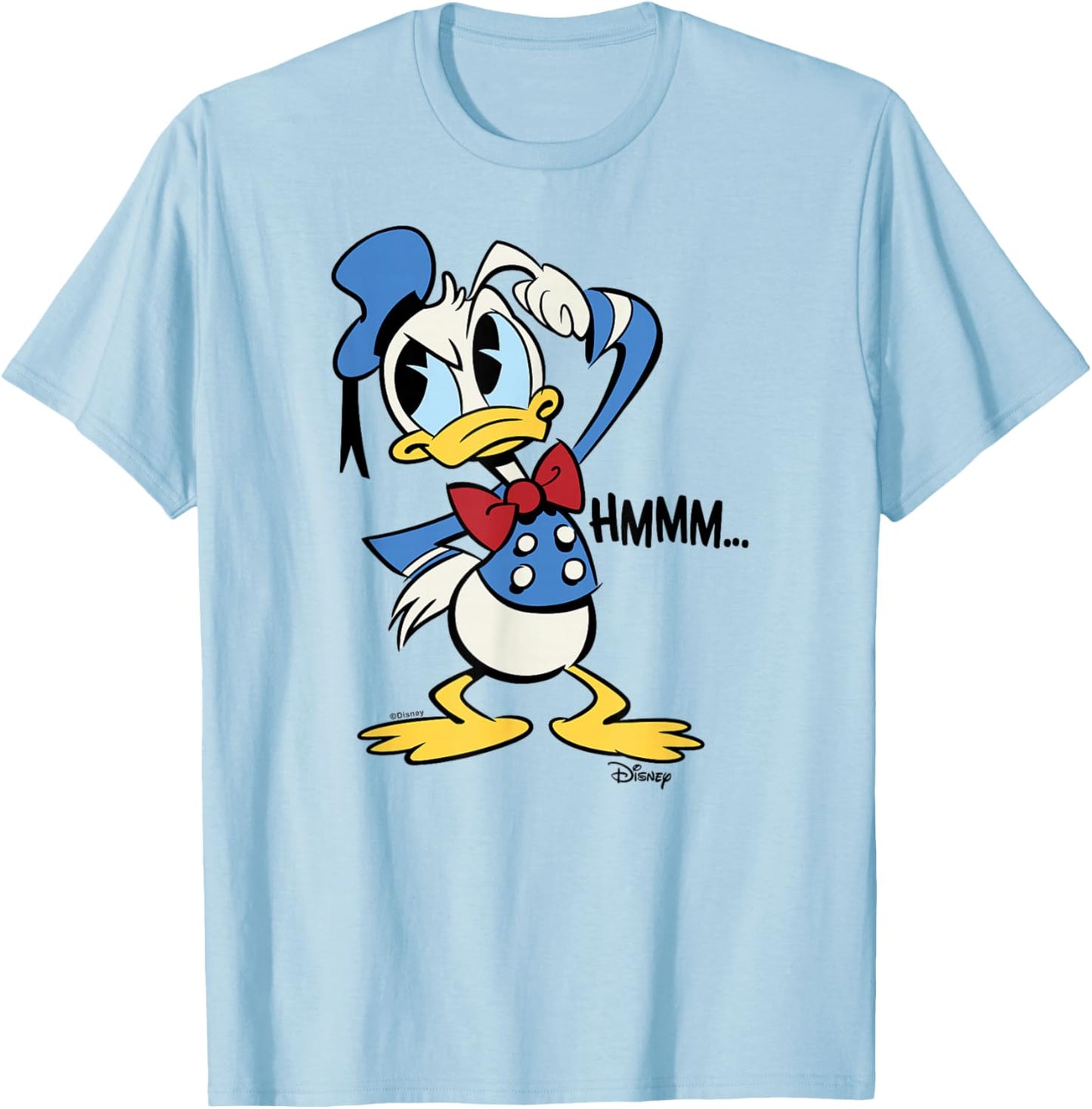Donald Duck - Hmmm Donald T-Shirt - T-Shirt | Light Blue
