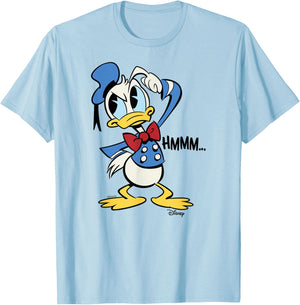 Donald Duck - Hmmm Donald T-Shirt - T-Shirt | Light Blue