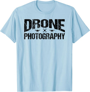 Drone Photography Aerial T-Shirt - T-Shirt | Light Blue