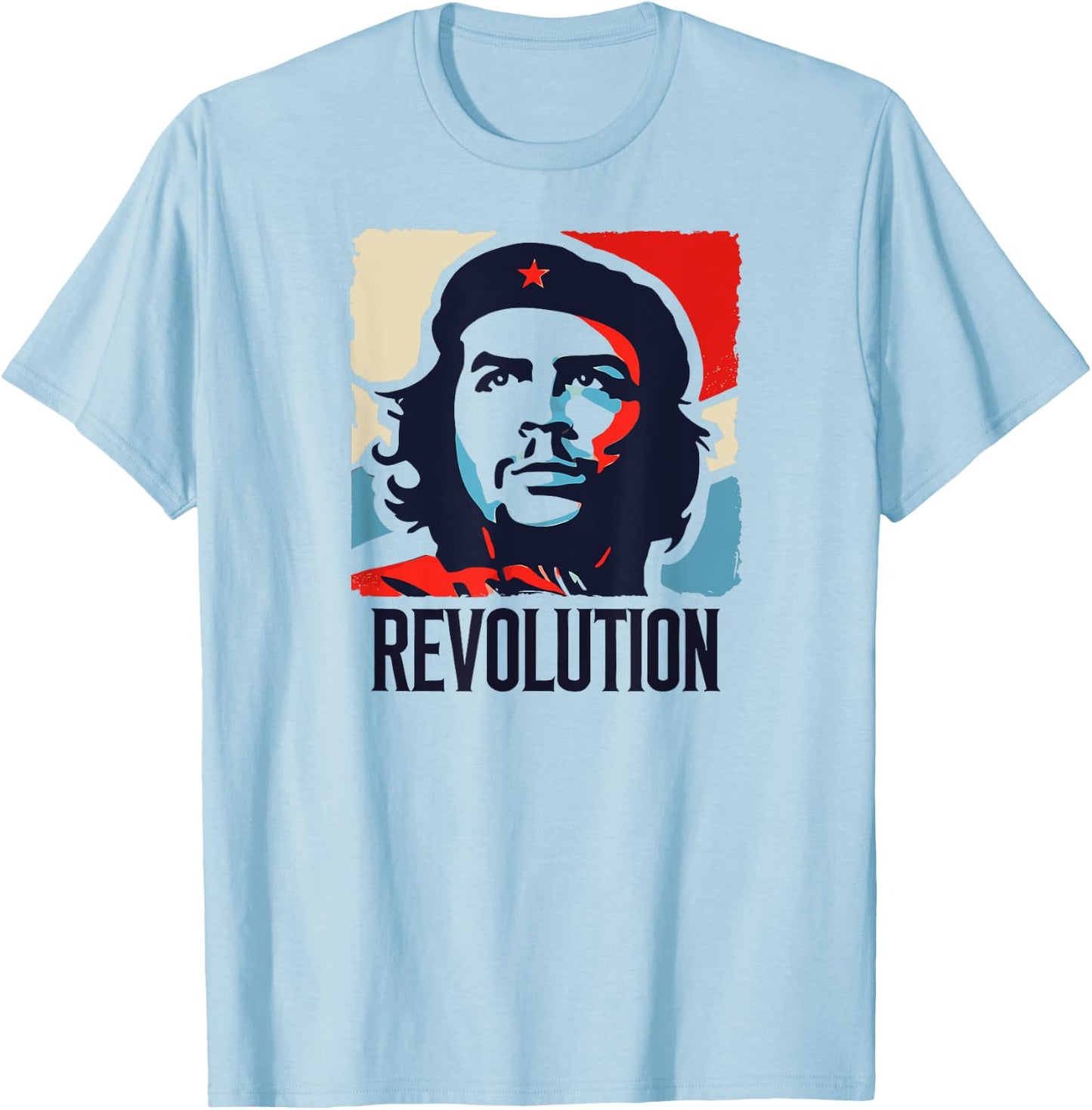 Che Guevara Rebel Signature Guerrilla Icon Revolution T-Shirt - T-Shirt | Light Blue