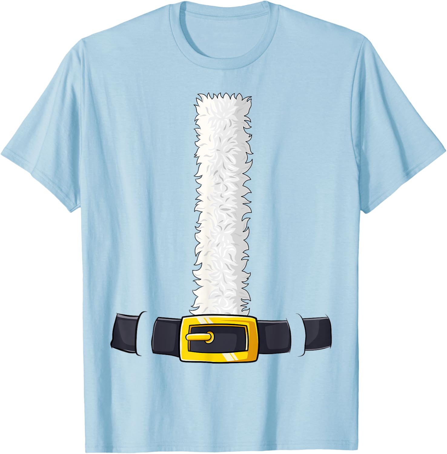 Christmas Santa-Santa Claus Costume Fun Santa Suit Pajama T-Shirt - T-Shirt | Light Blue