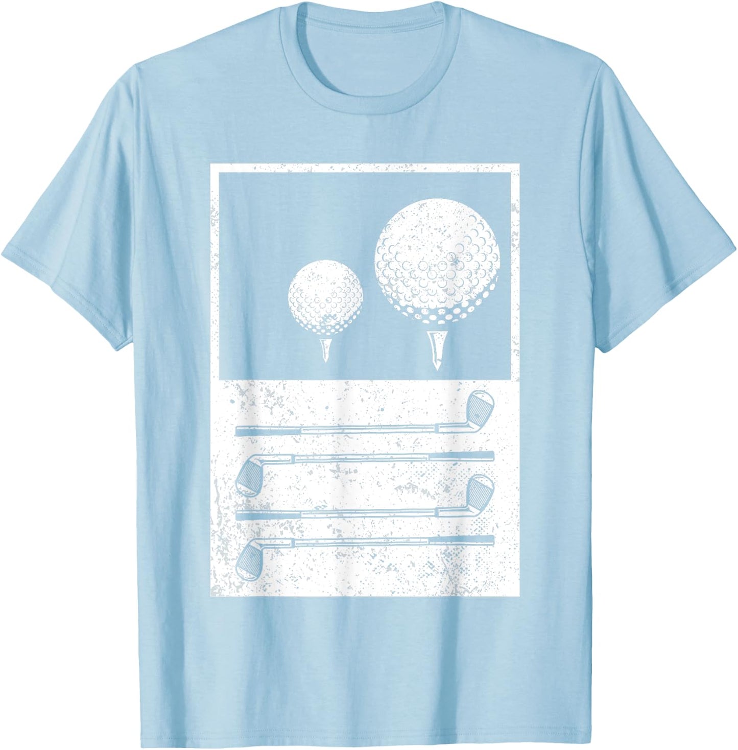 Vintage Golf Balls Golf Player T-Shirt - T-Shirt | Light Blue