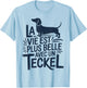 Dachshund Dog Cute Quote Funny Life with A Dachshund T-Shirt - T-Shirt | Light Blue