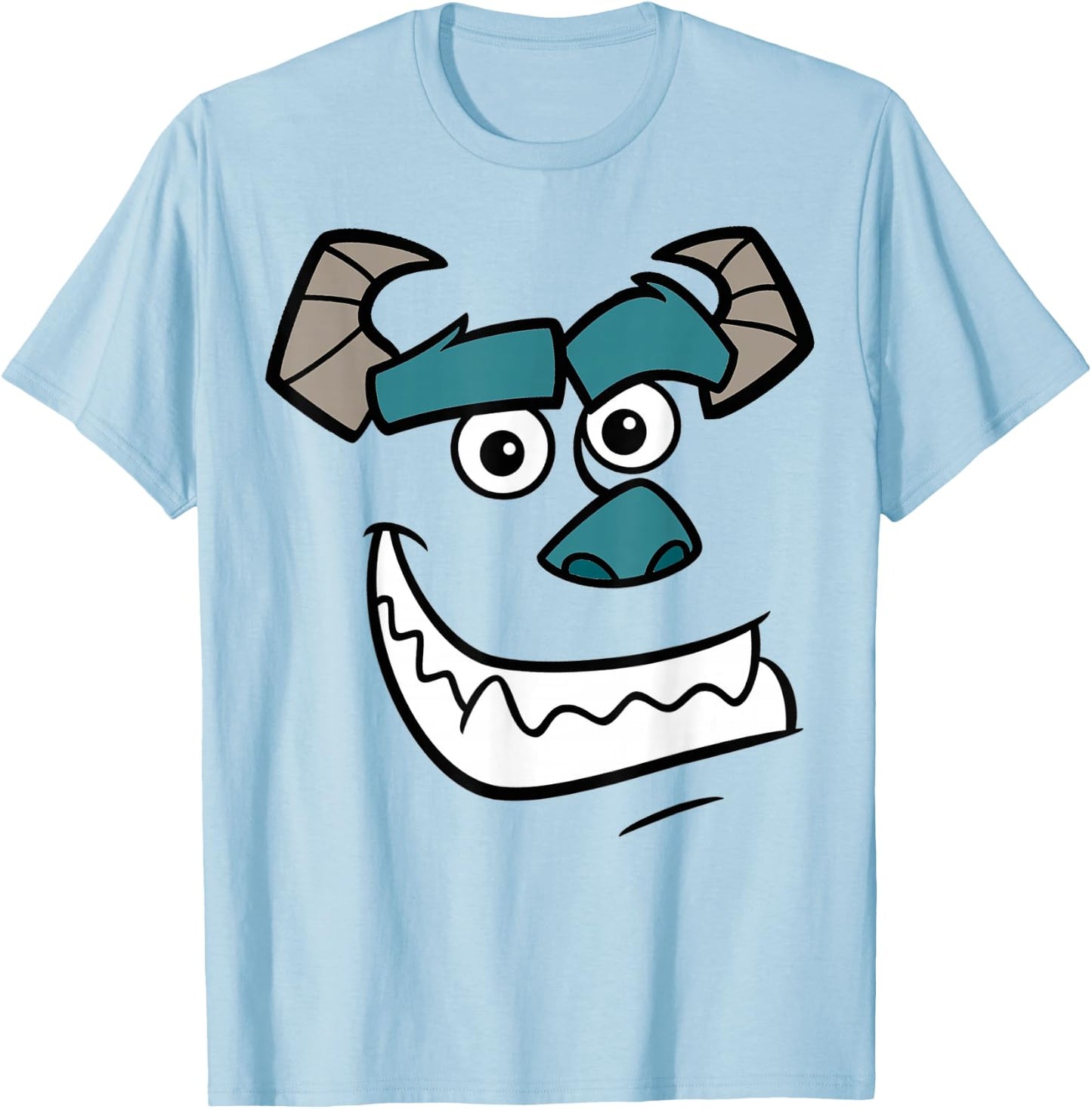 Disney Pixar Monsters Inc Sulley Face Costume T-Shirt - T-Shirt | Light Blue