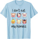 I Don't Eat My Homies Vegan Shirt Kids Toddler Boys Girls T-Shirt - T-Shirt | Light Blue