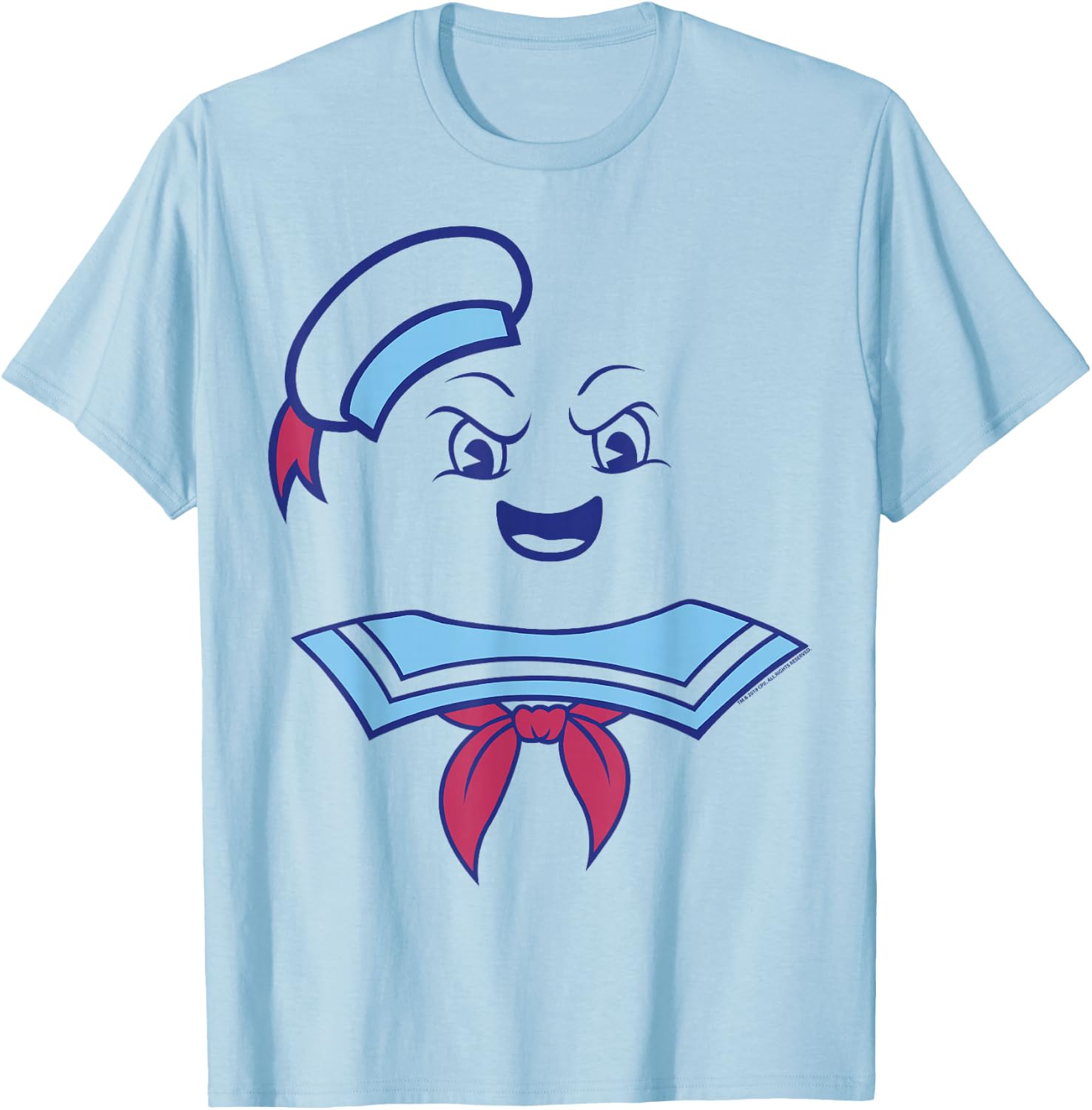 Ghostbusters Stay Puft Marshmallow Man Costume T-Shirt - T-Shirt | Light Blue