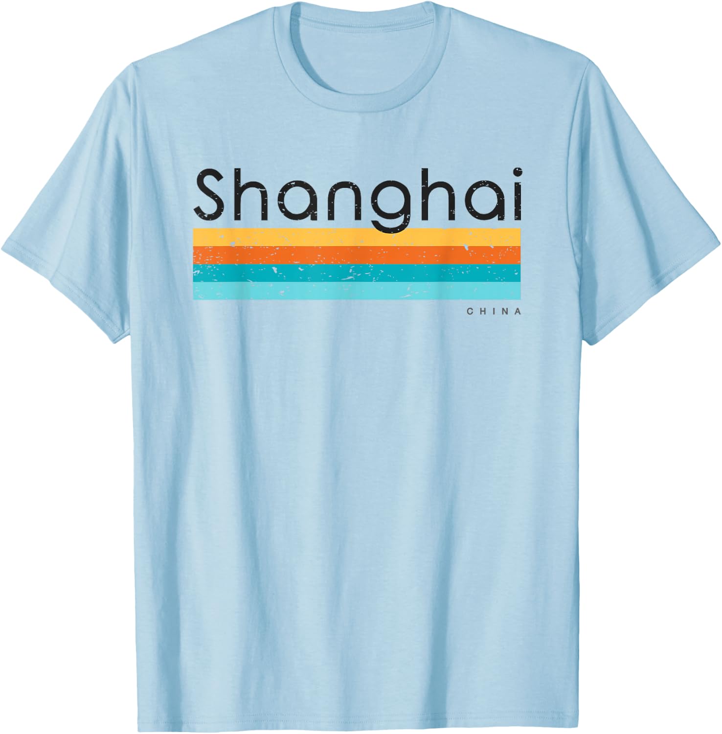 Vintage Shanghai China Retro Design T-Shirt - T-Shirt | Light Blue