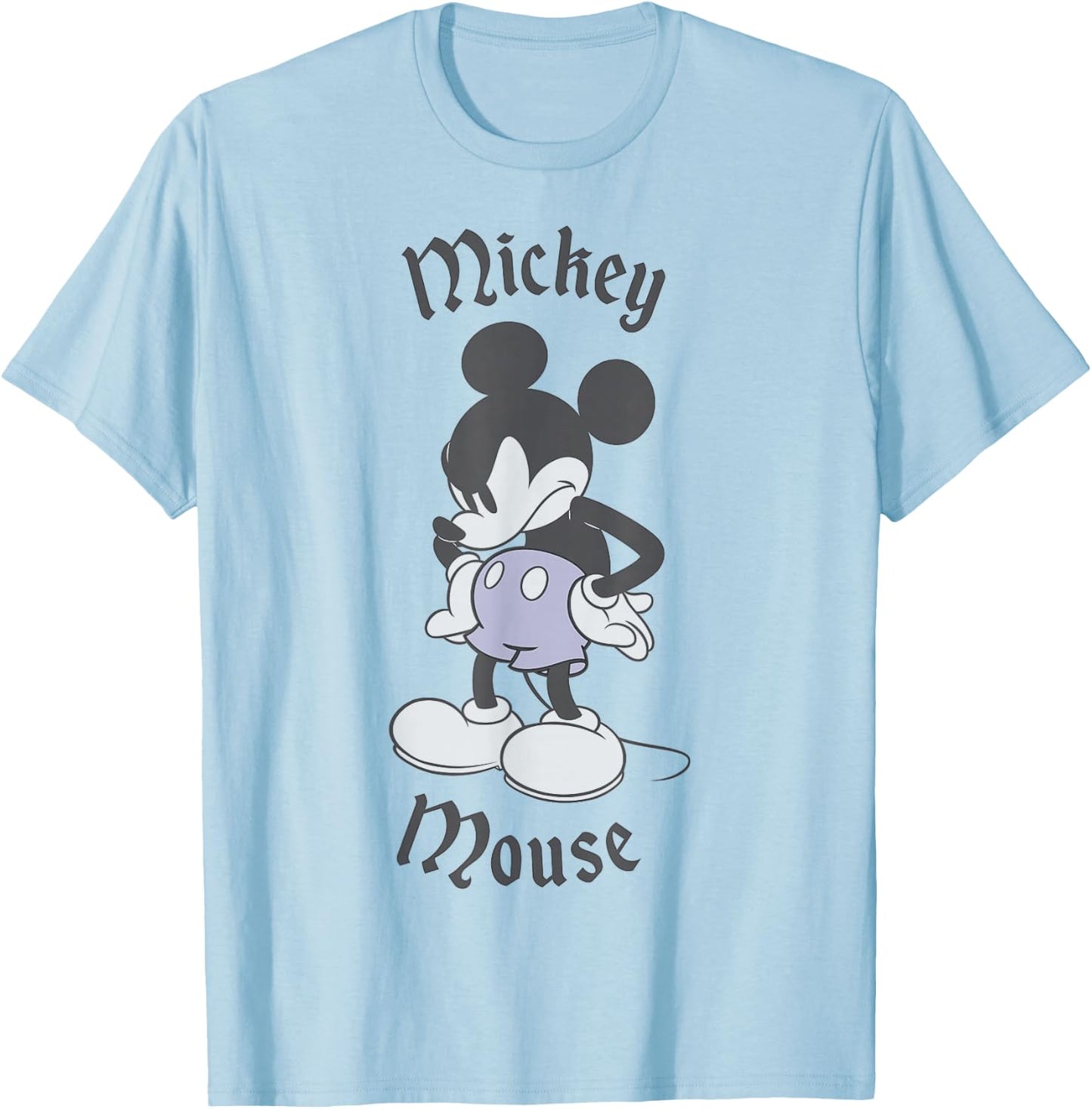 Disney Mickey & Friends Classic Mickey Mouse Angry T-Shirt - T-Shirt | Light Blue