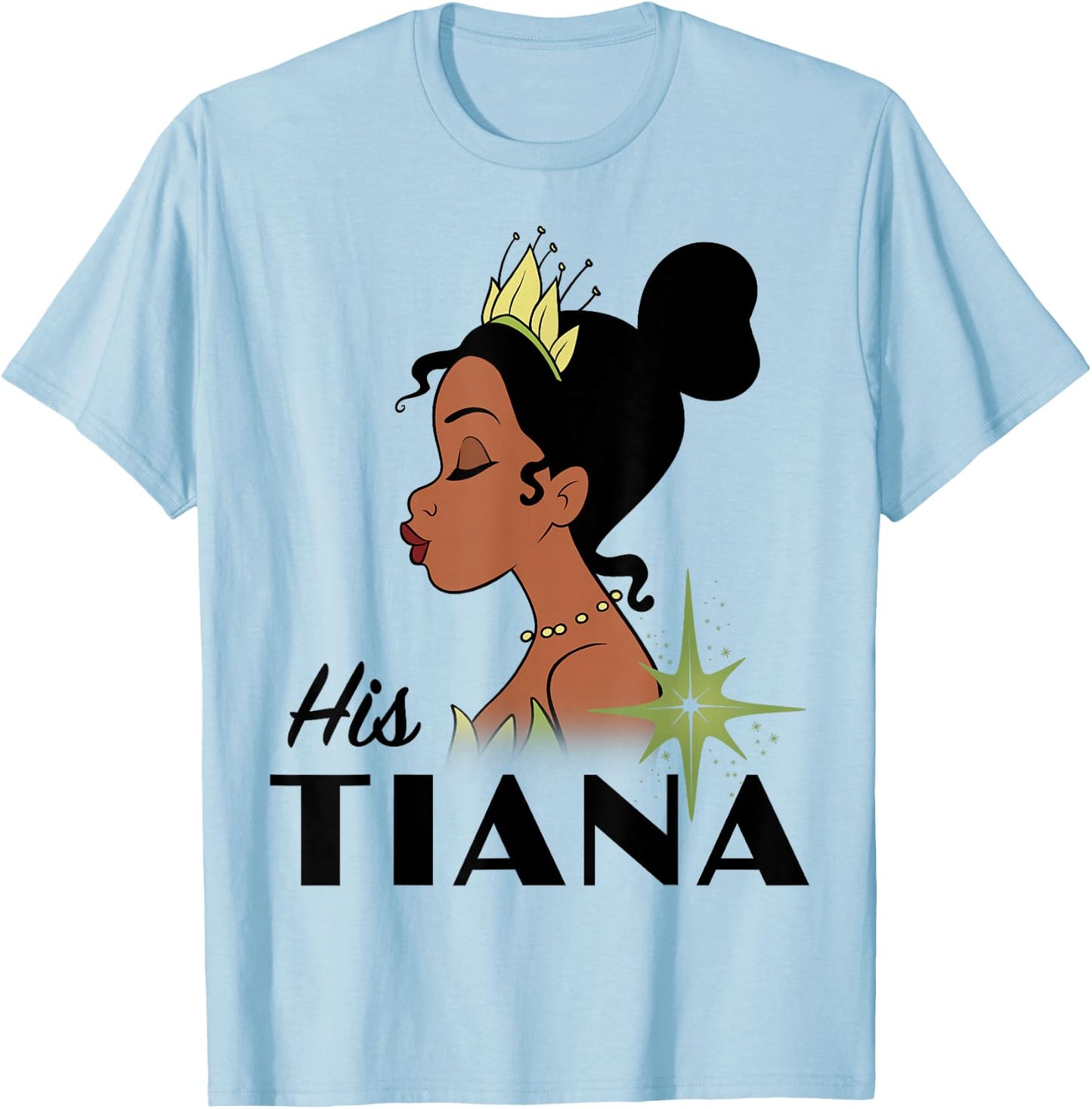 Disney Princess and The Frog His Tiana Graphic T-Shirt - T-Shirt | Light Blue