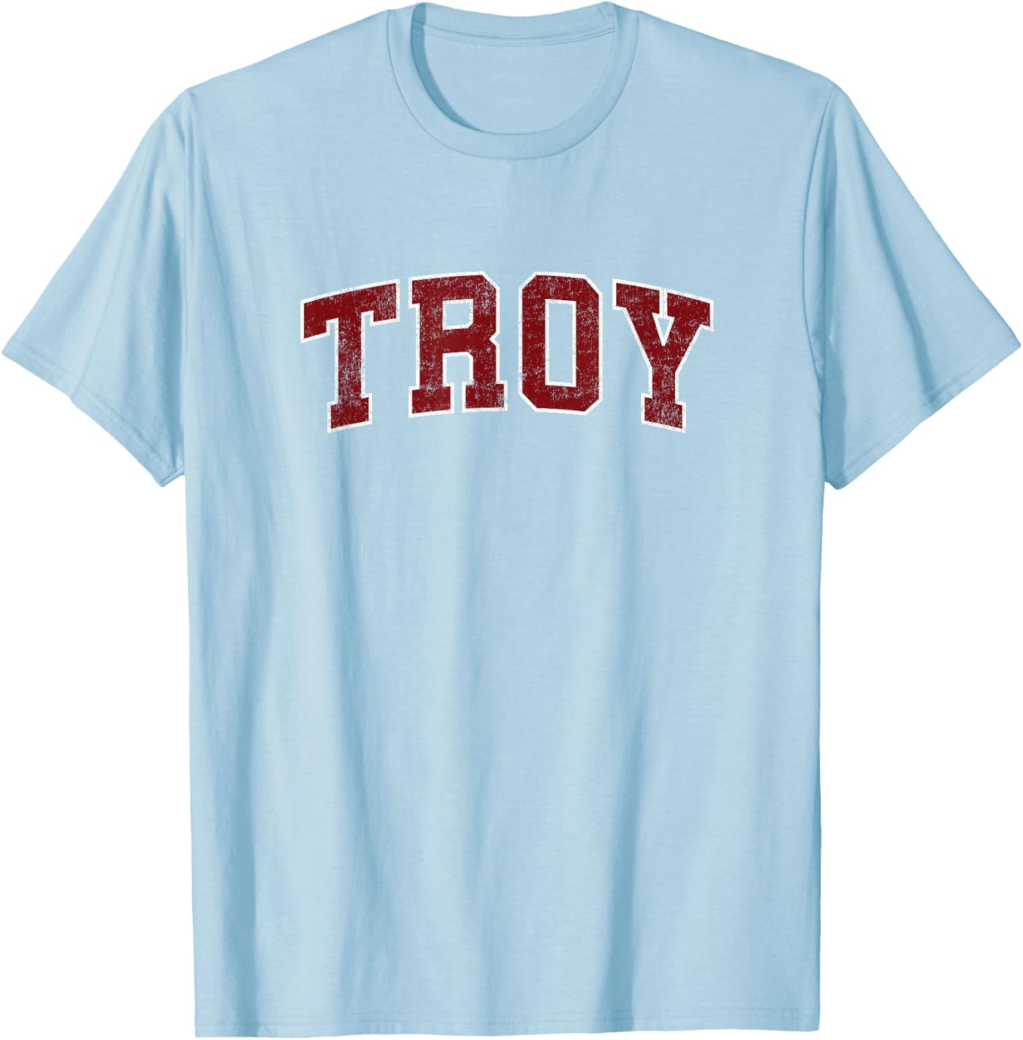 Troy Alabama AL Vintage Athletic Sports T-Shirt - T-Shirt | Light Blue