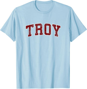 Troy Alabama AL Vintage Athletic Sports T-Shirt - T-Shirt | Light Blue
