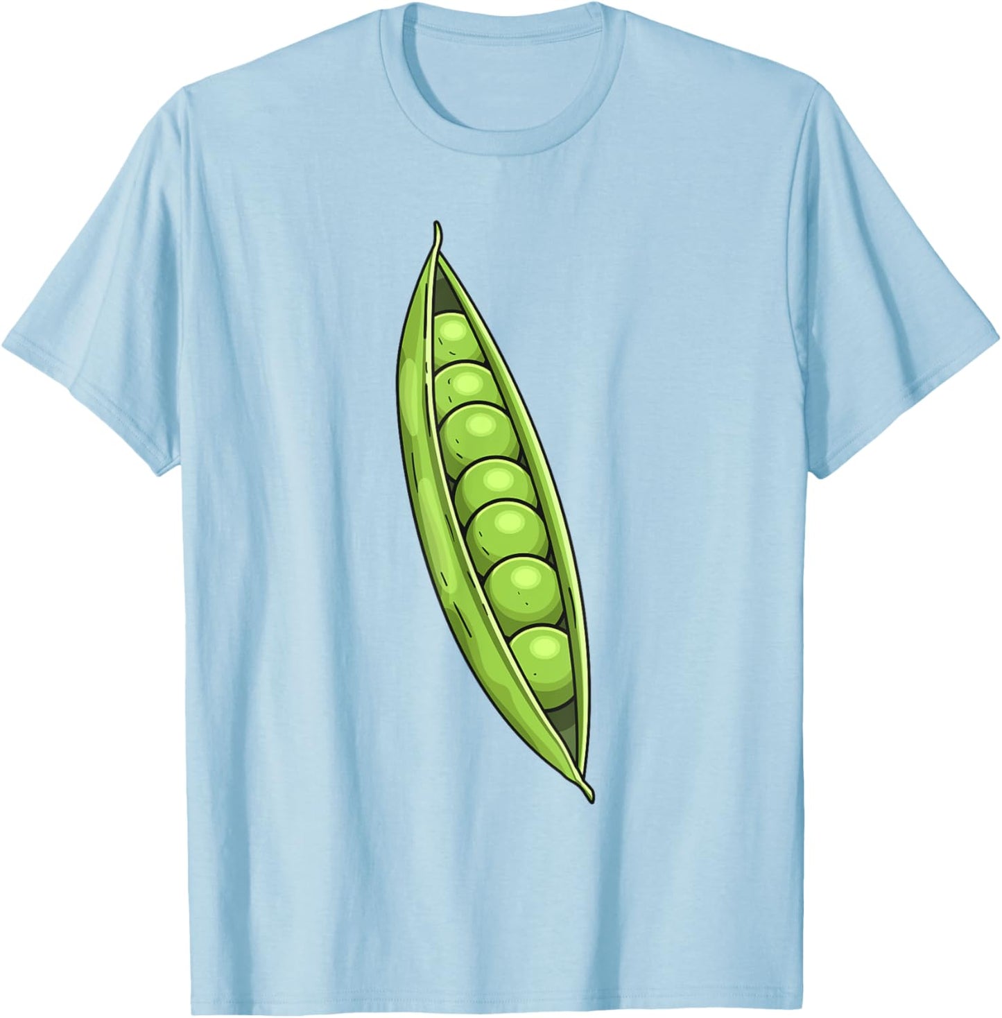 Peas In A Pod Costume Halloween Easy Cosplay Lazy DIY Outfit T-Shirt - T-Shirt | Light Blue