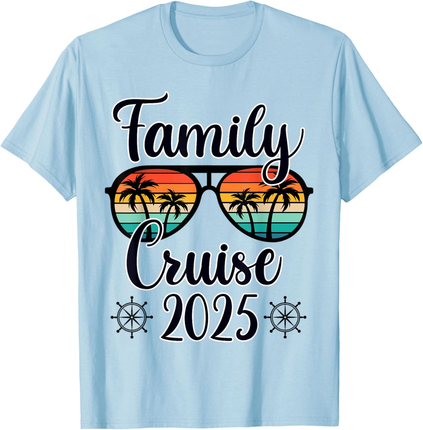 Family Cruise 2025 Summer Vacation Trip Matching Men Women T-Shirt - T-Shirt | Light Blue