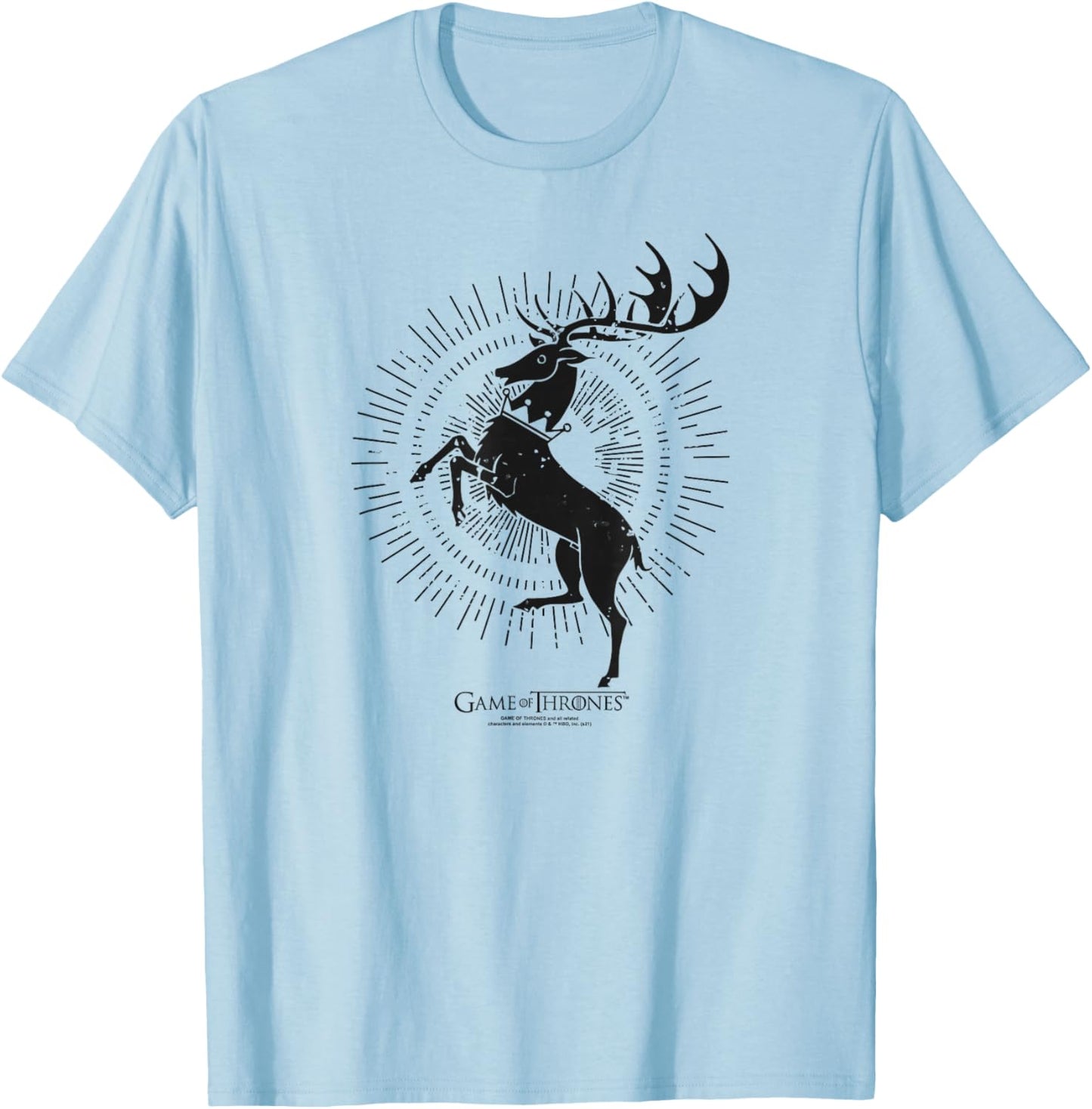 Game of Thrones Baratheon Burst Sigil T-Shirt - T-Shirt | Light Blue