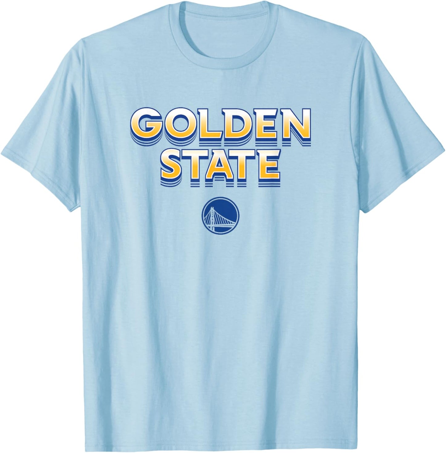 NBA - Golden State Warriors City Wordmark Logo T-Shirt - T-Shirt | Light Blue