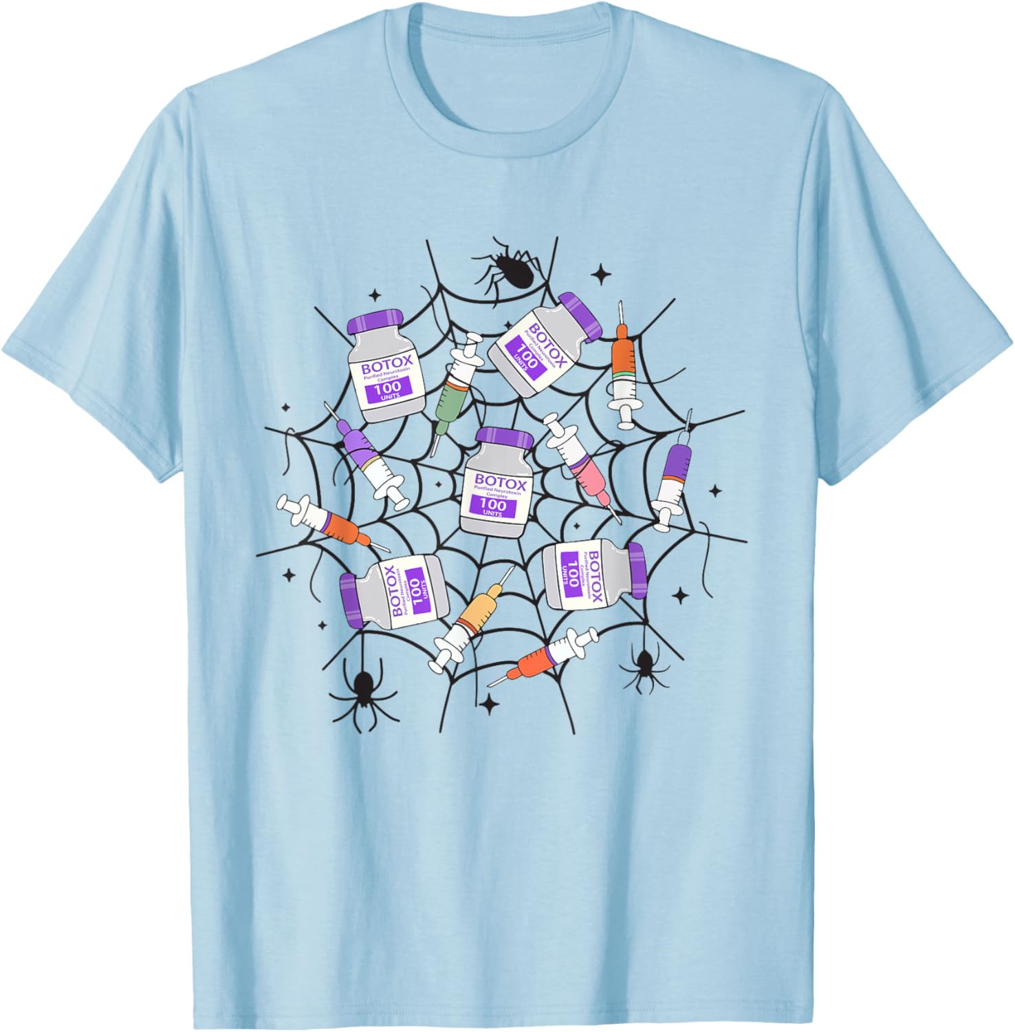 Botox Nurse Injector Halloween Filler Botox Dysport Dealer T-Shirt - T-Shirt | Light Blue
